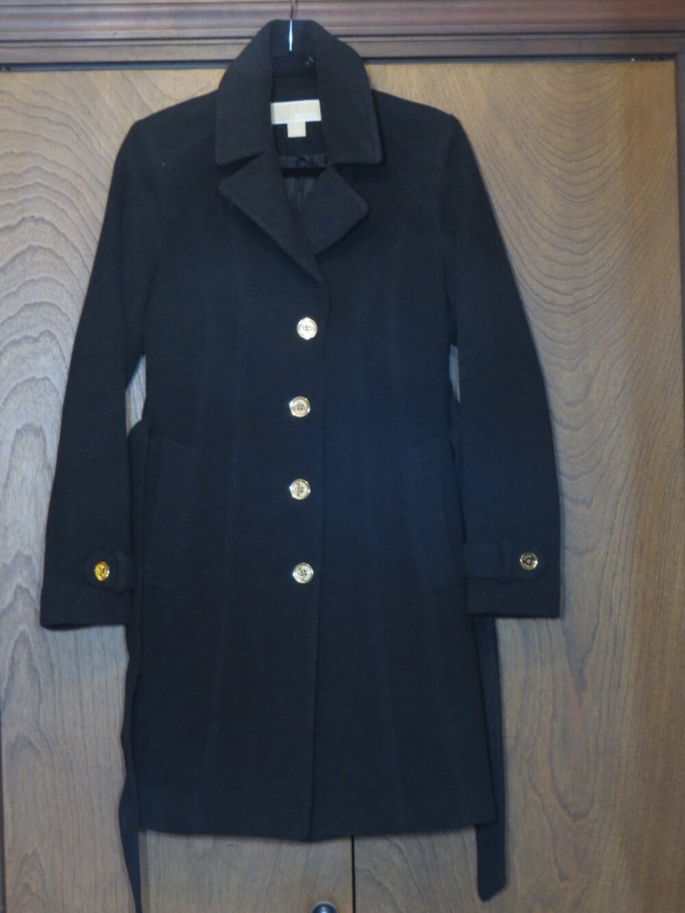 Michael Kors Small Long Winter Coat Belted  Wool Blend